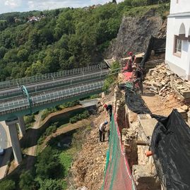 Hang- und Felssicherung mit Alpin- & Umwelt-Service Löwinger GmbH aus Dresden